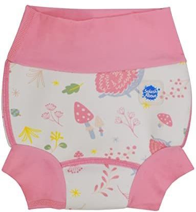 Splash About Happy Nappy Herbruikbare zwemluier, boswandeling, 6-12 maanden, zwemluier voor baby's en peuters