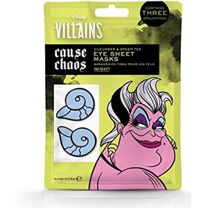 Pop Villains Ursula Tissue Oogmaskers, 12 stuks