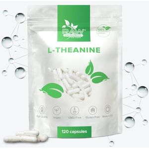 RP L Theanine 200mg 120 veganistische capsules | L-theanine voor cognieve gezondheid | Nootropisch supplement | 4 maanden levering | vervaardigd in ISO-gelicentieerde faciliteiten | Niet-GMO