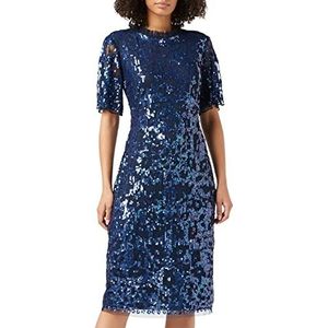 Frock and Frill Dames Maitea verfraaid mini-jurk speciale gelegenheid, middernacht blauw, 6