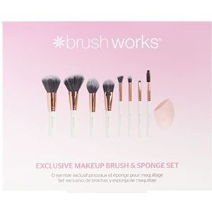 Brushworks Exclusieve make-upborstel en spons set