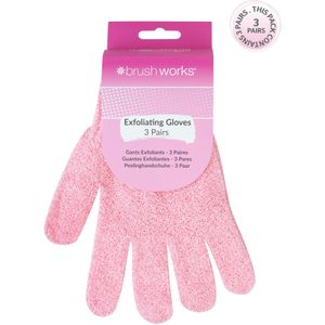 brushworks Exfoliating Gloves 3 st