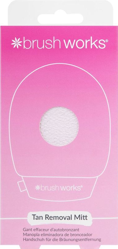 brushworks - Tan Removal Mitt - 1 stuk - Zelfbruiners