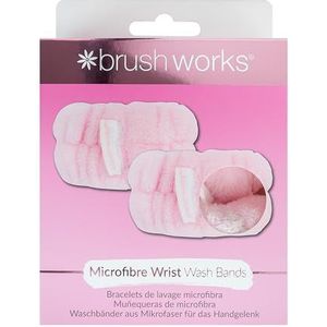 Brushworks - Microfibre Polsbandjes - 2 st - Microvezel - Zacht en Absorberend