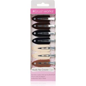 brushworks Nude No Crease Hair Clips 8 st
