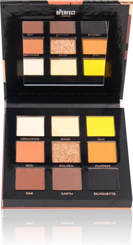 BPERFECT - Compass Of Creativity - Oogschaduw Palette - Geel Oranje Aardetinten