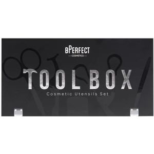 bPerfect Tool Box Set Accessoires voor wimperextensions 1x wimperkruller + 1x wimperapplicator pincet + 1x schaar + 1x pincet + 1x dubbele slijper