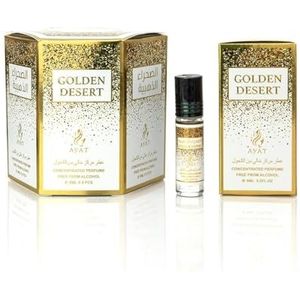 Ayat Parfum - 6 x 6 ml - Geurolie voor mannen en vrouwen - Langdurig en comfortabel (Golden Desert)