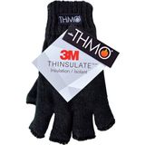 Thinsulate vingerloze handschoenen voor kinderen | THMO | Thermisch voor de winter, Zwart, 10-11 Jaar