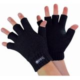 Thinsulate vingerloze handschoenen voor kinderen | THMO | Thermisch voor de winter, Zwart, 10-11 Jaar