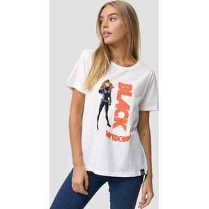 Recovered - Ecru - Grafische Print T-shirt - Veelkleurig - Dames - Getailleerd