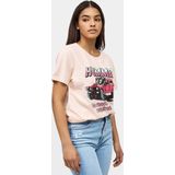 Recovered - Getailleerd T-Shirt - Pale Roze - Dames - XXL