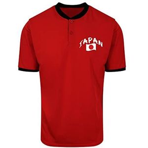 Supportershop Japan Cool Performance Poloshirt M, Rood, M