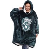 Merchoid Harry Potter - Slytherin Deken Hoodie - Groen - 100% Polyester