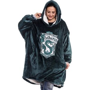 Merchoid Harry Potter - Slytherin Deken Hoodie - Groen - 100% Polyester