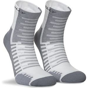 Hilly, Active - Enkelbandje - Min Cushioning, Wit/Grijs, Maat S