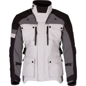 Merlin - Solitude D3O - Textiele Motorjas - Zwart Wit Grijs