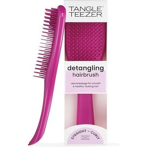 Tangle Teezer Ultimate Detangler haarborstel voor nat en droog haar, elimineert knopen en vermindert breuk voor alle haartypes, elektrische framboos