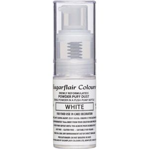 Sugarflair Pump Spray Voedingskleurstof - Glitter Nevel - Wit - 10g