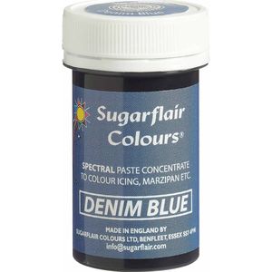 Sugarflair Spectral Concentrated Paste Colours Voedingskleurstof Pasta - Denim Blue - 25g