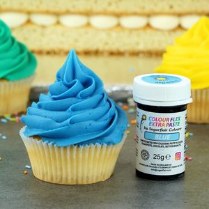 Sugarflair Colourflex Extra Paste - Blauw - 25g - Voedingskleurstof Pasta