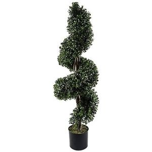 Leaf Beschermde Kunstmatige Topiary Boom, 120cm Buxus Spiraal UV