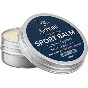 Aerend Sport Balsem met 600 mg CBD - 100% natuurlijke sportbalsem - Hennep Balsem - CBD-crème voor kalmerende ondersteuning voor spieren en gewrichten- 50 ml