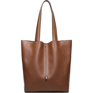 Miss Lulu Handtas - Schoudertas - Tote Bag - Shopper - Bruin