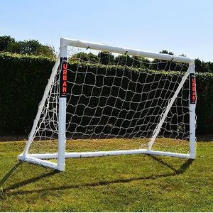 Football Flick Amazon Exclusive Football Flick Goal - All weather - 70 mm extra dik uPVC - voetbaldoel voor tuinen, geïntegreerd sluitsysteem, 4 (6x4, 8x4, 8x6, 12x6), wit