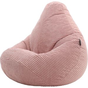 icon Dalton Zitzak Kind, Roze, Imitatiebont Stof, Kinderfauteuil, Kinder Zitzak met Vulling Inbegrepen, Bean Bag, Comfortabel Kinder Meubilair, Speelkamer, Kinderkamer, Slaapkamer