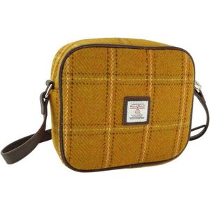 Schoudertas Almond Mosterdgeel (English Mustard) - 19x21x7 - Harris Tweed - Glen Appin of Scotland