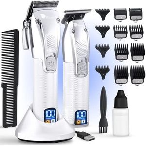 Fagaci Tondeuse Mannen met Turbo Kracht en Nauwkeurig Knippen, Trimmer for Men, Lange Batterijduur 5u Tondeuse, 3u Trimmer