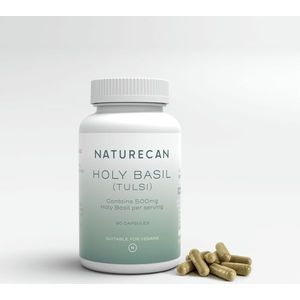 Holy Basil Capsules - Tulsi Extract-90 Capsules