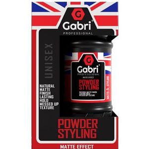 Gabri Hair Styling Powder Wax 21 g | Volumizing dikker stofpoeder | Flexibele hold | Matt Look | Maximale controle | Texturising Powder voor mannen en vrouwen (mat effect, 21 g (1 stuk)