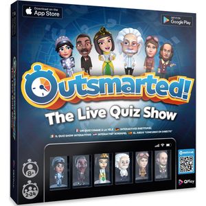 Outsmarted - Te slim af! - Trivia - Interactief Bordspel - Pubquiz - Meer dan 6.500 vragen - Europese Versie