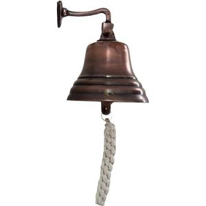 ACL Laatste bestellingen Bell Koperen Afwerking Wandmontage Nautisch Thema Schip Marine Boot School Bells Receptie Deurbel Home Bar Pub Décor Vintage Santa Kerst - Diner - (6 inch)