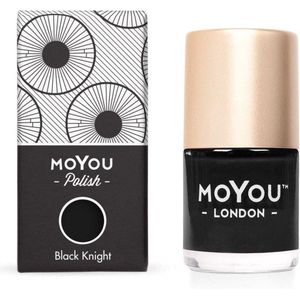 MoYou London - Nagellak voor Stempelen en Basis Kleur - Black Knight 9ml