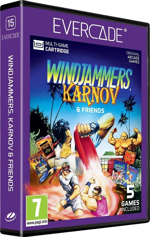 Evercade - Windjammer Karnov & Friends - Retro Game Cartridge - Klassieke Spellen