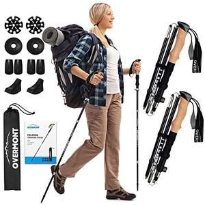 Wandelstokken - Carbon - Verstelbaar - Opvouwbaar - Antislip Handgreep