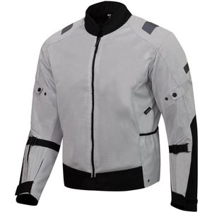 Merlin - Taos Air Mesh Stretch - Textiele Motorjas - Grijs Zwart