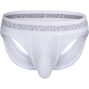 SUKREW V-Thong White - MAAT XL - Heren Ondergoed - String voor Man - Mannen Thong