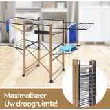 Meisterhome - Staand Droogrek - Zwart - 30 m Drooglijnlengte - Metaal