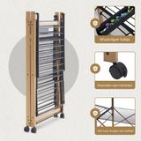 Meisterhome - Staand Droogrek - Zwart - 30 m Drooglijnlengte - Metaal