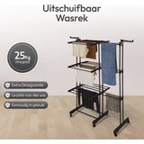 Droogrek - Staal - Zwart - Vouwbaar