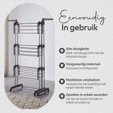 Droogrek - Staal - Zwart - Vouwbaar