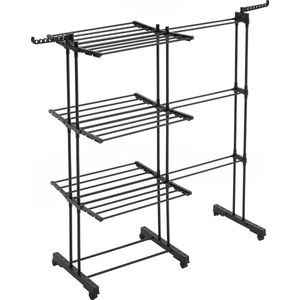 Droogrek - Staal - Zwart - Vouwbaar