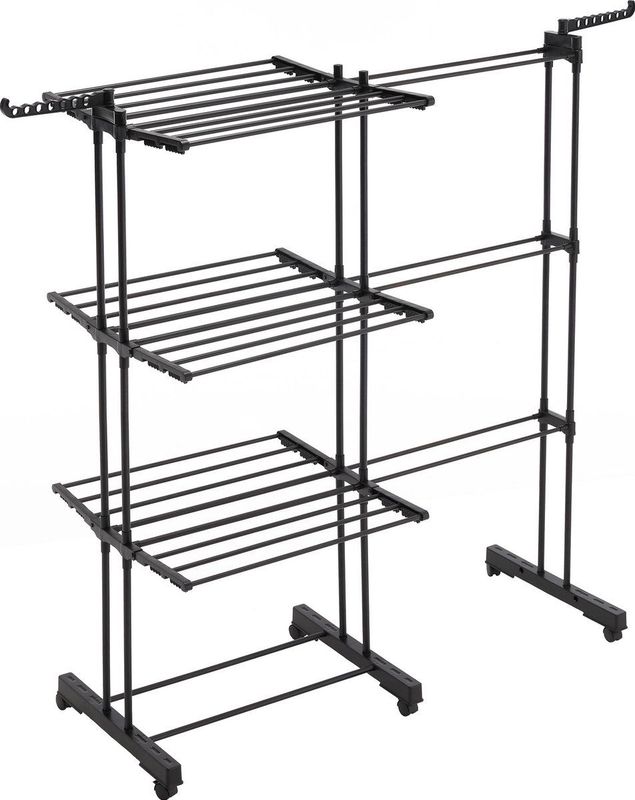 Droogrek - Staal - Zwart - Vouwbaar