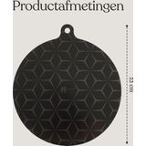 Meisterhome - Inductie Beschermer Set - Zwart - Hittebestendig tot 260 ºC - 4 stuks