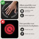 Meisterhome - Inductie Beschermer Set - Zwart - Hittebestendig tot 260 ºC - 4 stuks