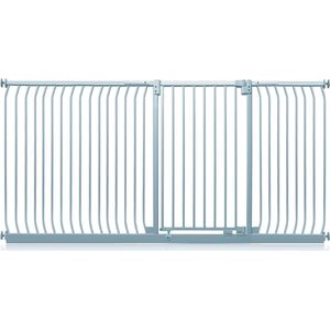 Bettacare Child en Petgate, Klemhek Extra Hoog 104cm, Traphekje Zonder Boren, Klembevestging Tussen, 81.4cm tot 89cm, Wit, Veiligheidshekje voor Trap en Deur, Hekje voor Huisdier
